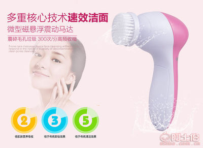 平陽(yáng)縣理偉塑料制品廠電動(dòng)洗臉?biāo)?5合1毛孔清潔專家的科學(xué)護(hù)膚之道
